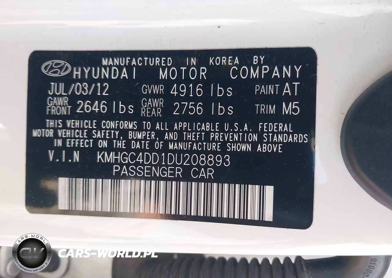 2013 Hyundai Genesis 3.8 VIN:KMHGC4DD1DU208893 - 9
