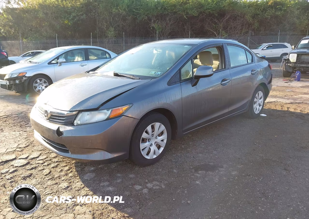 2012 Honda Civic Lx VIN:19XFB2F54CE342016 - 2