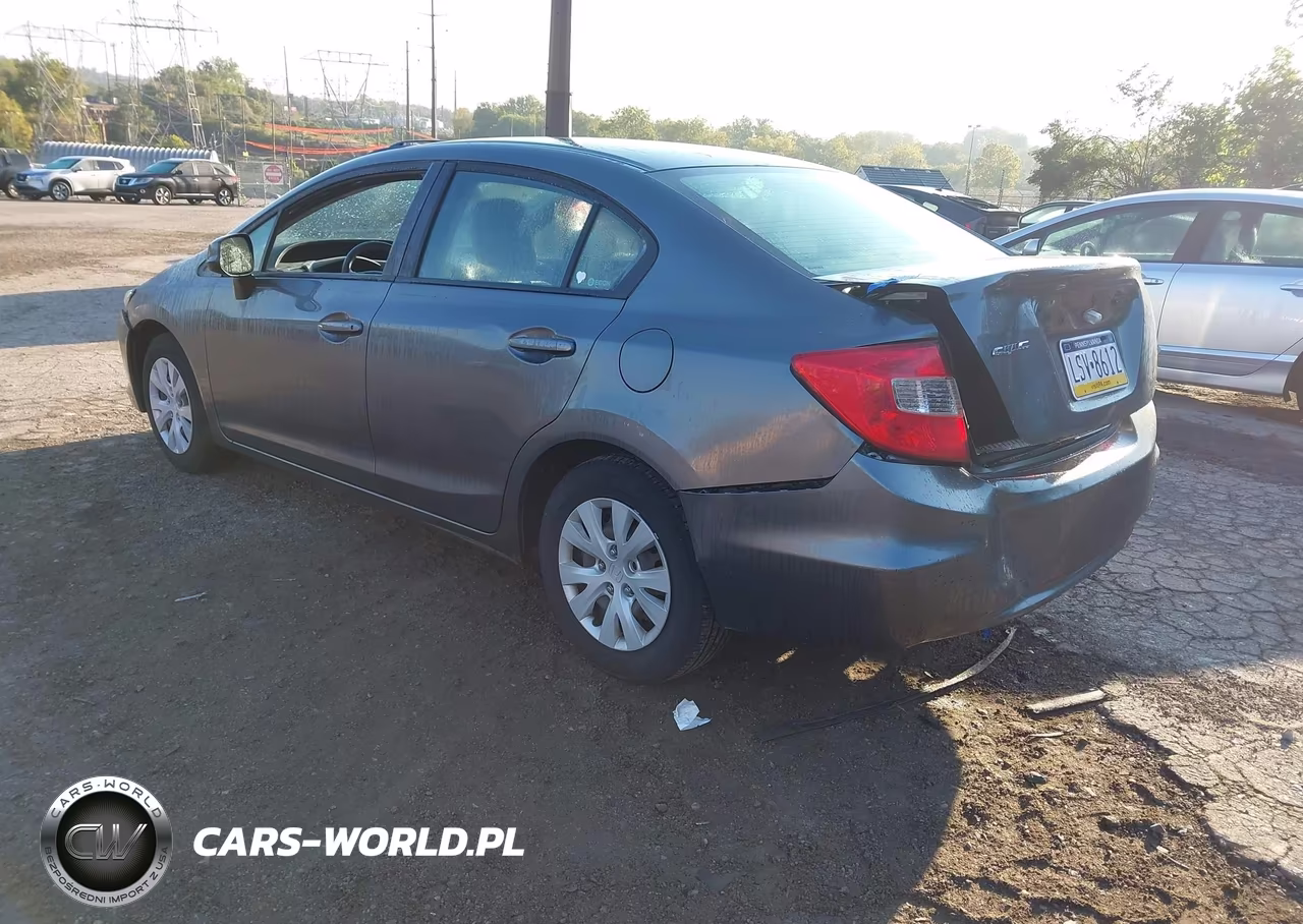 2012 Honda Civic Lx VIN:19XFB2F54CE342016 - 3