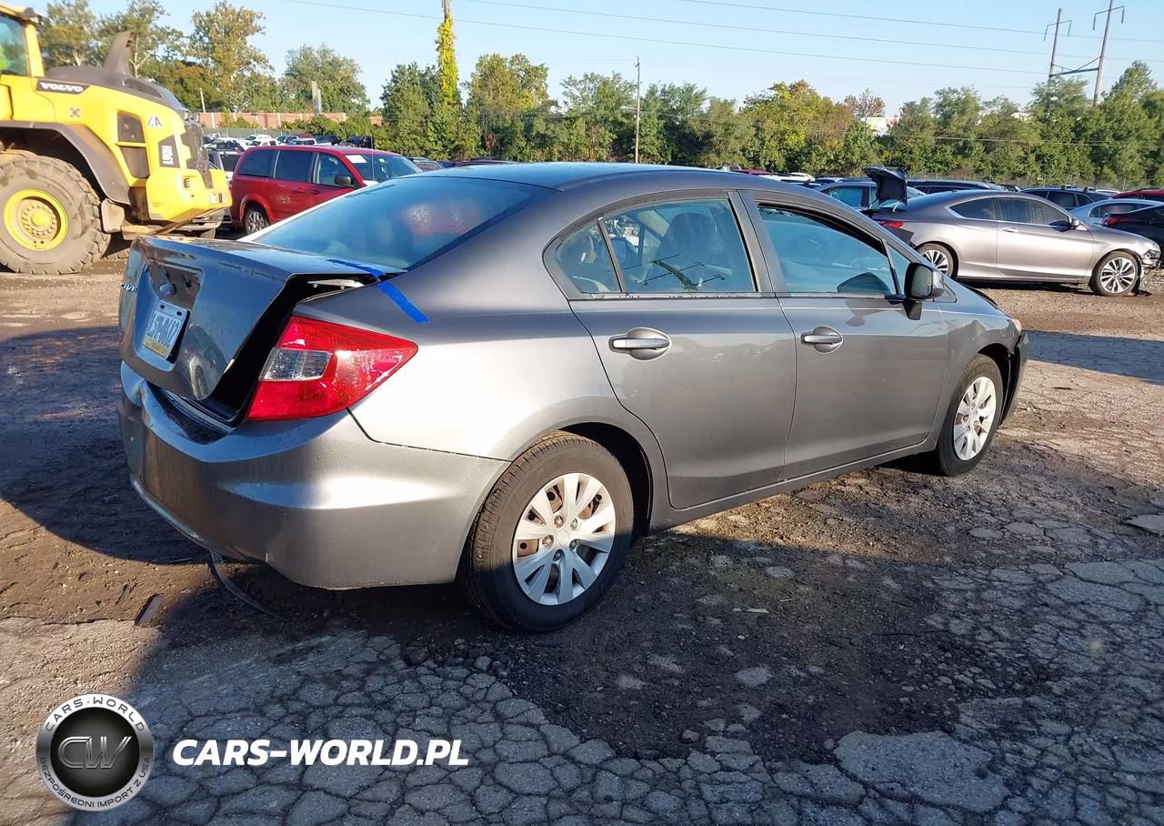 2012 Honda Civic Lx VIN:19XFB2F54CE342016 - 4