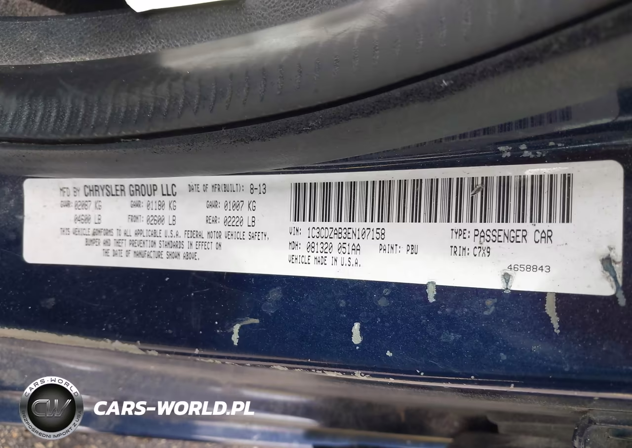 2014 Dodge Avenger Se VIN:1C3CDZAB3EN107158 - 9