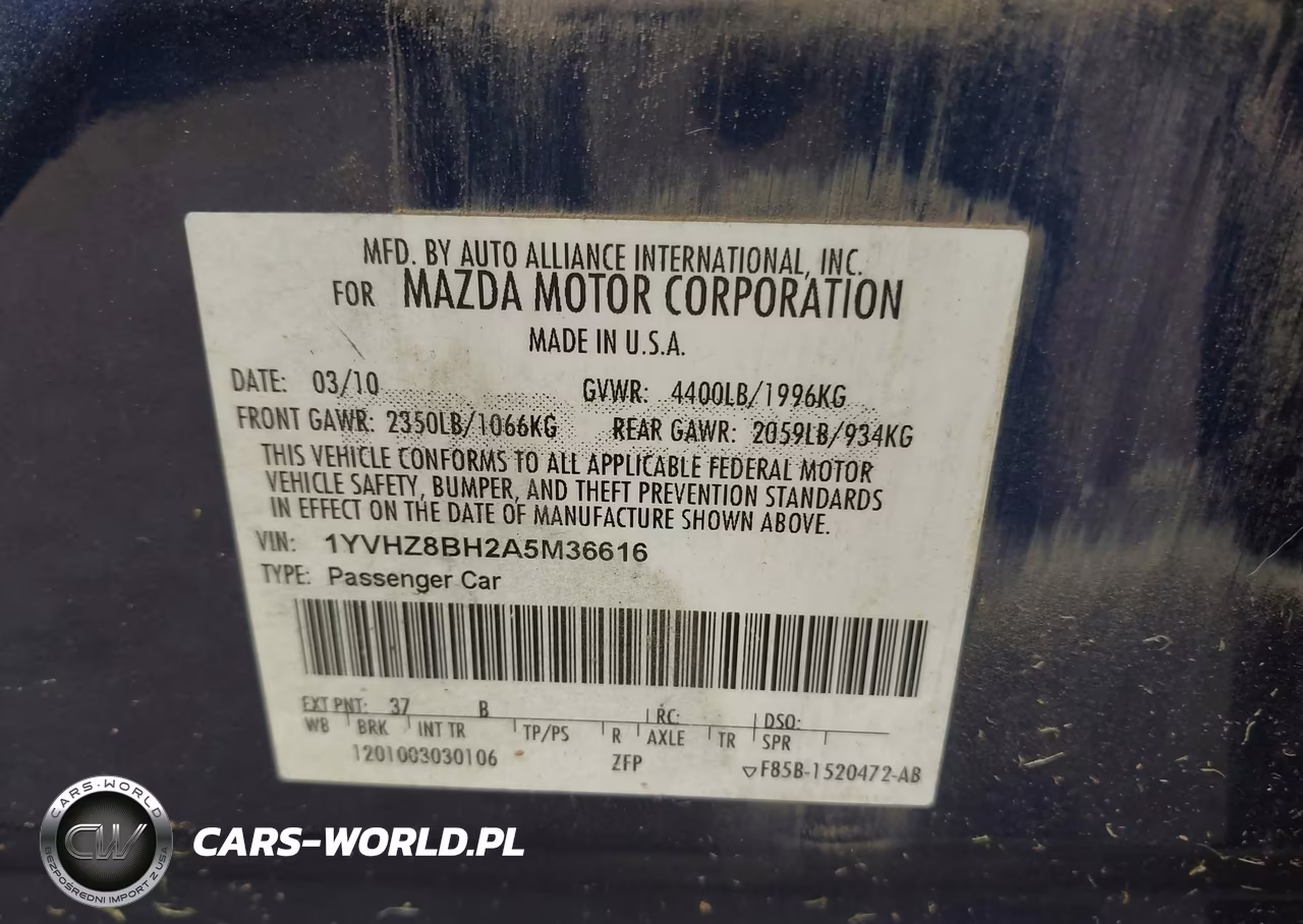 2010 Mazda Mazda6 I Sport VIN:1YVHZ8BH2A5M36616 - 9