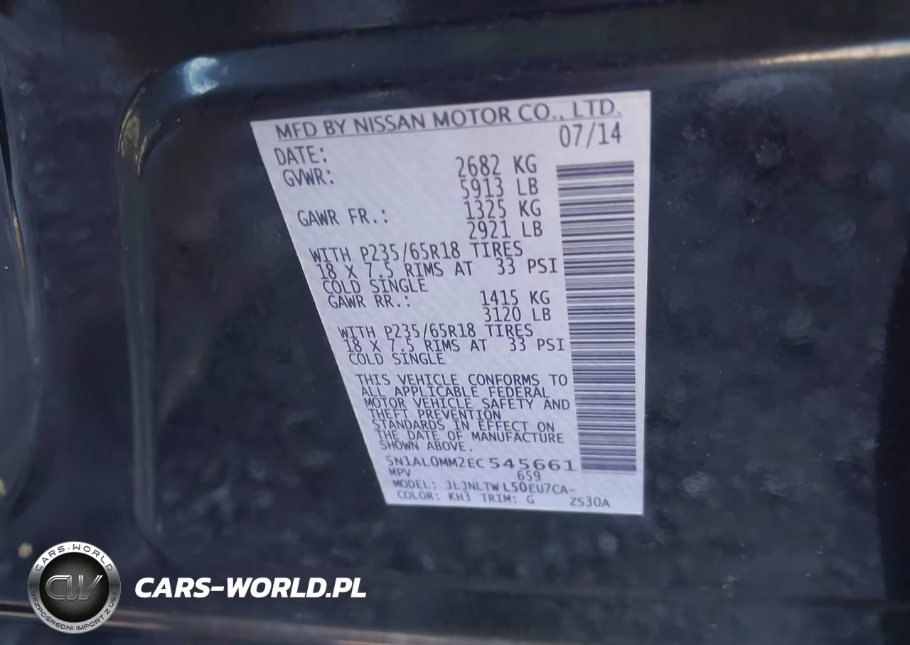 2014 Infiniti Qx60 VIN:5N1AL0MM2EC545661 - 9