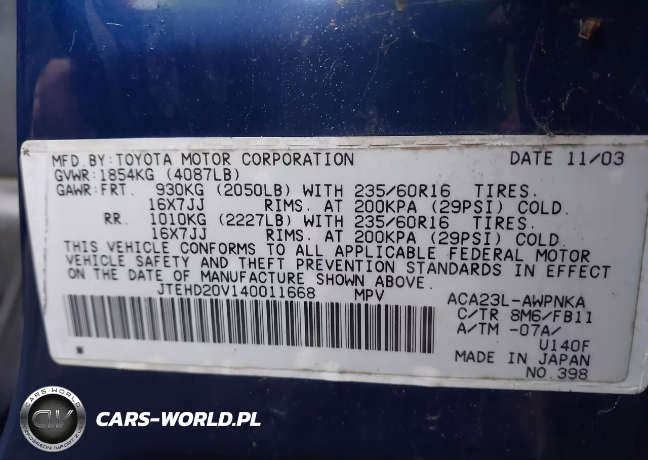 2004 Toyota Rav4 VIN:JTEHD20V140011668 - 9