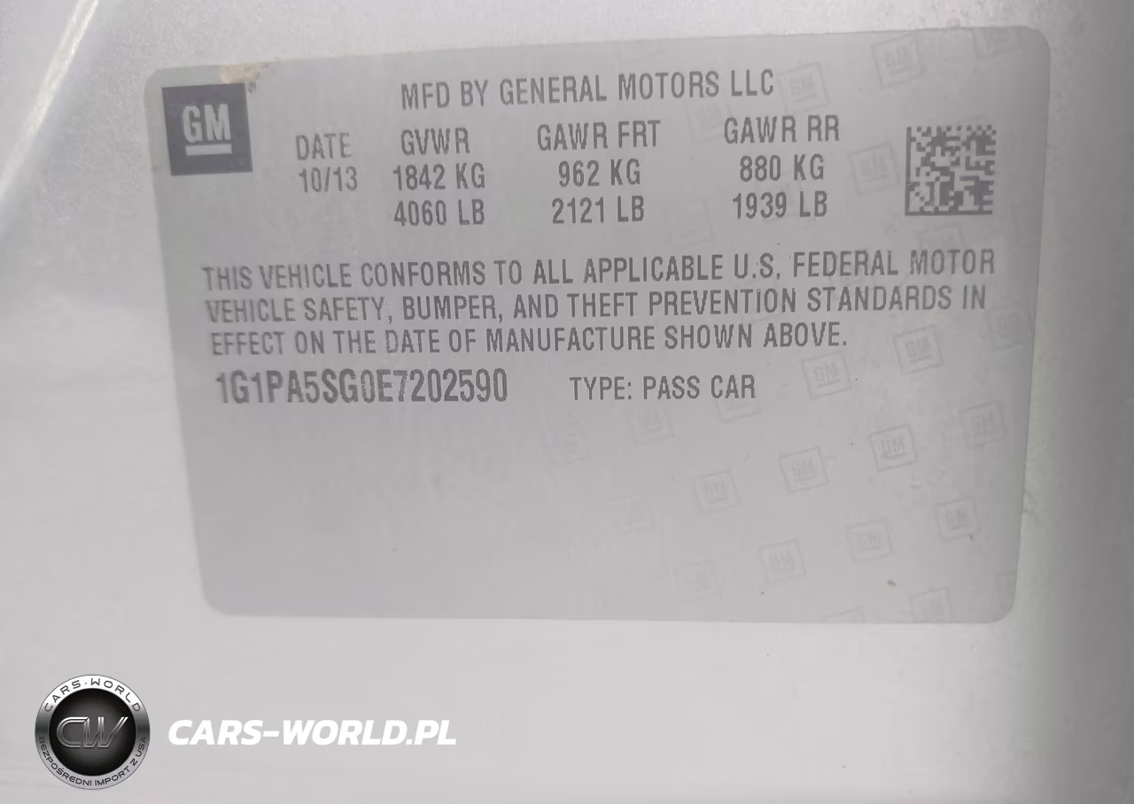 2014 Chevrolet Cruze Ls Auto VIN:1G1PA5SG0E7202590 - 9