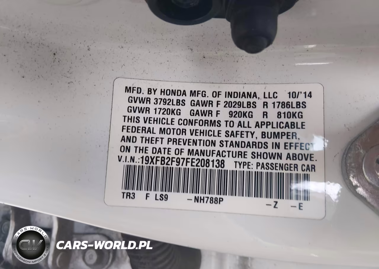 2015 Honda Civic Ex-L VIN:19XFB2F97FE208138 - 9