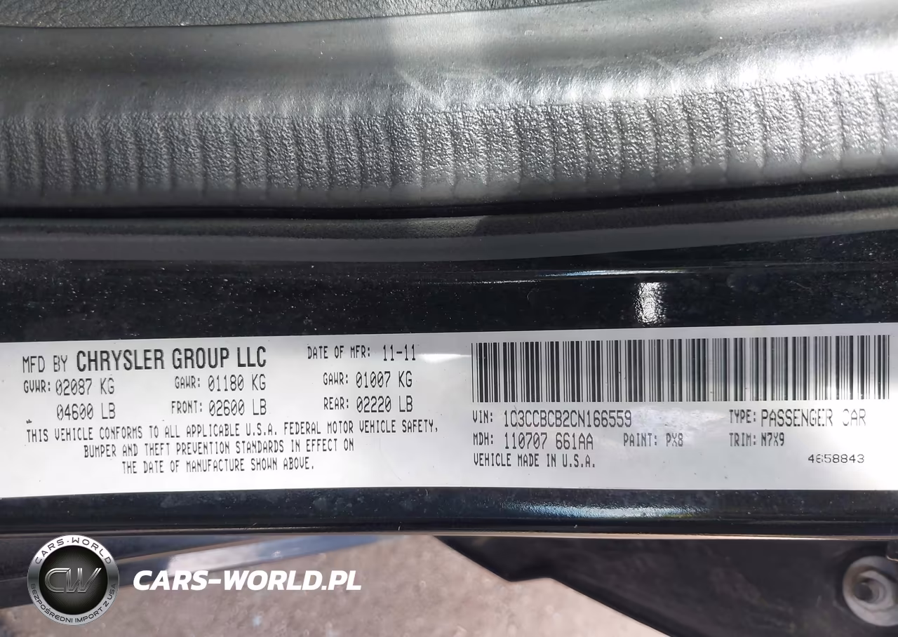 2012 Chrysler 200 Limited VIN:1C3CCBCB2CN166559 - 9
