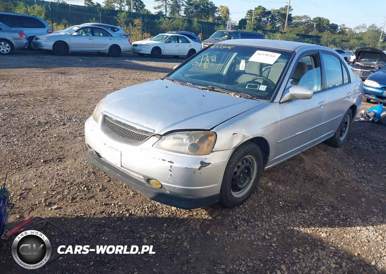 2002 Honda Civic Lx VIN:2HGES16522H522783 - 2