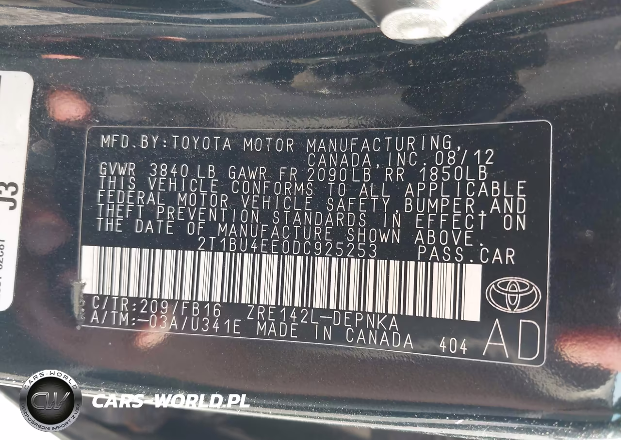 2013 Toyota Corolla Le VIN:2T1BU4EE0DC925253 - 9