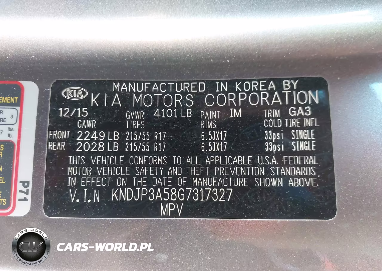 2016 Kia Soul + VIN:KNDJP3A58G7317327 - 9