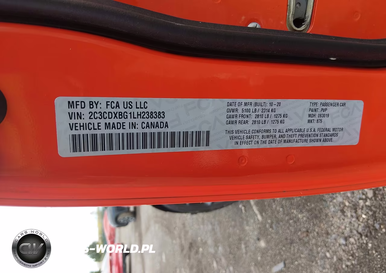 2020 Dodge Charger Sxt Rwd VIN:2C3CDXBG1LH238383 - 9