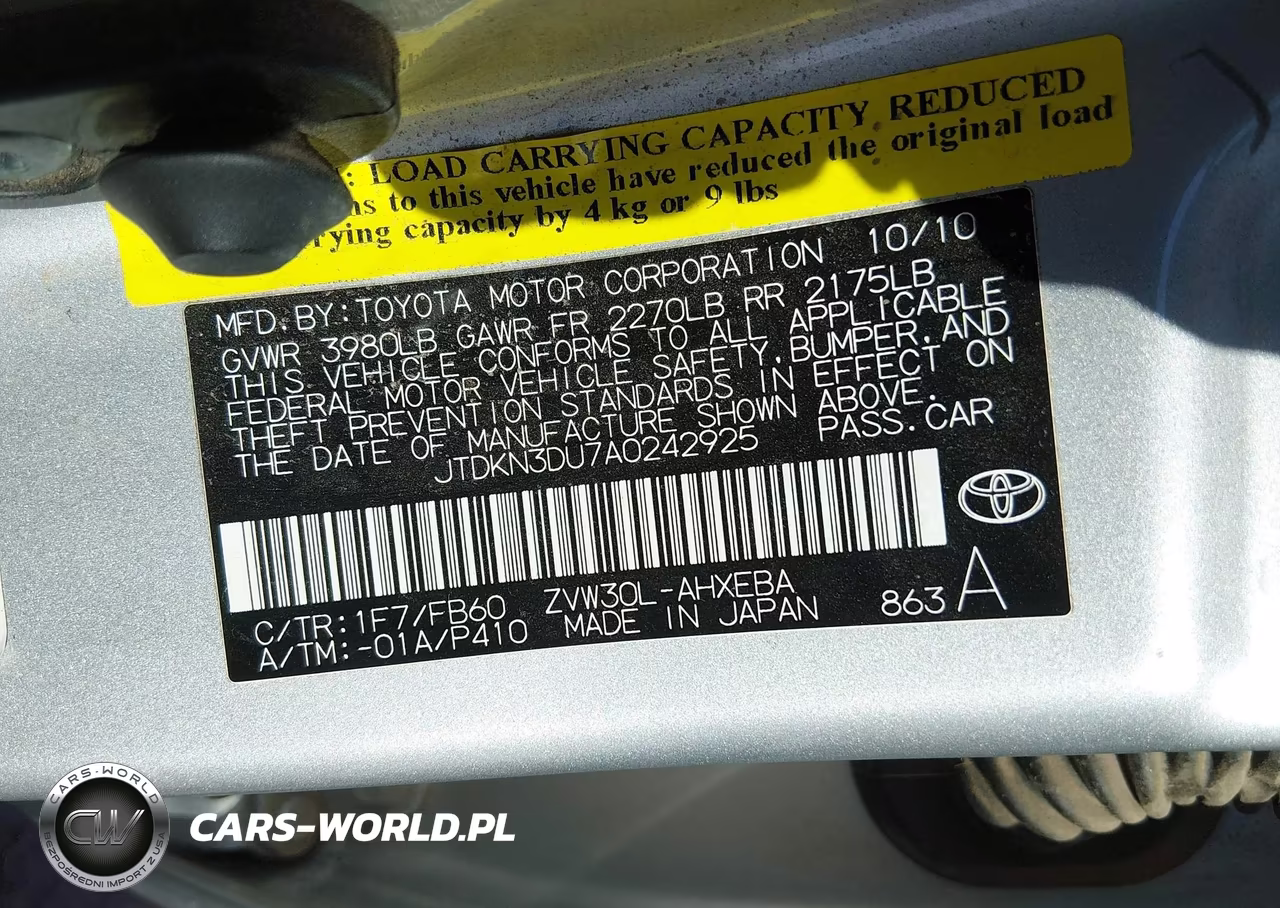 2010 Toyota Prius Ii VIN:JTDKN3DU7A0242925 - 9