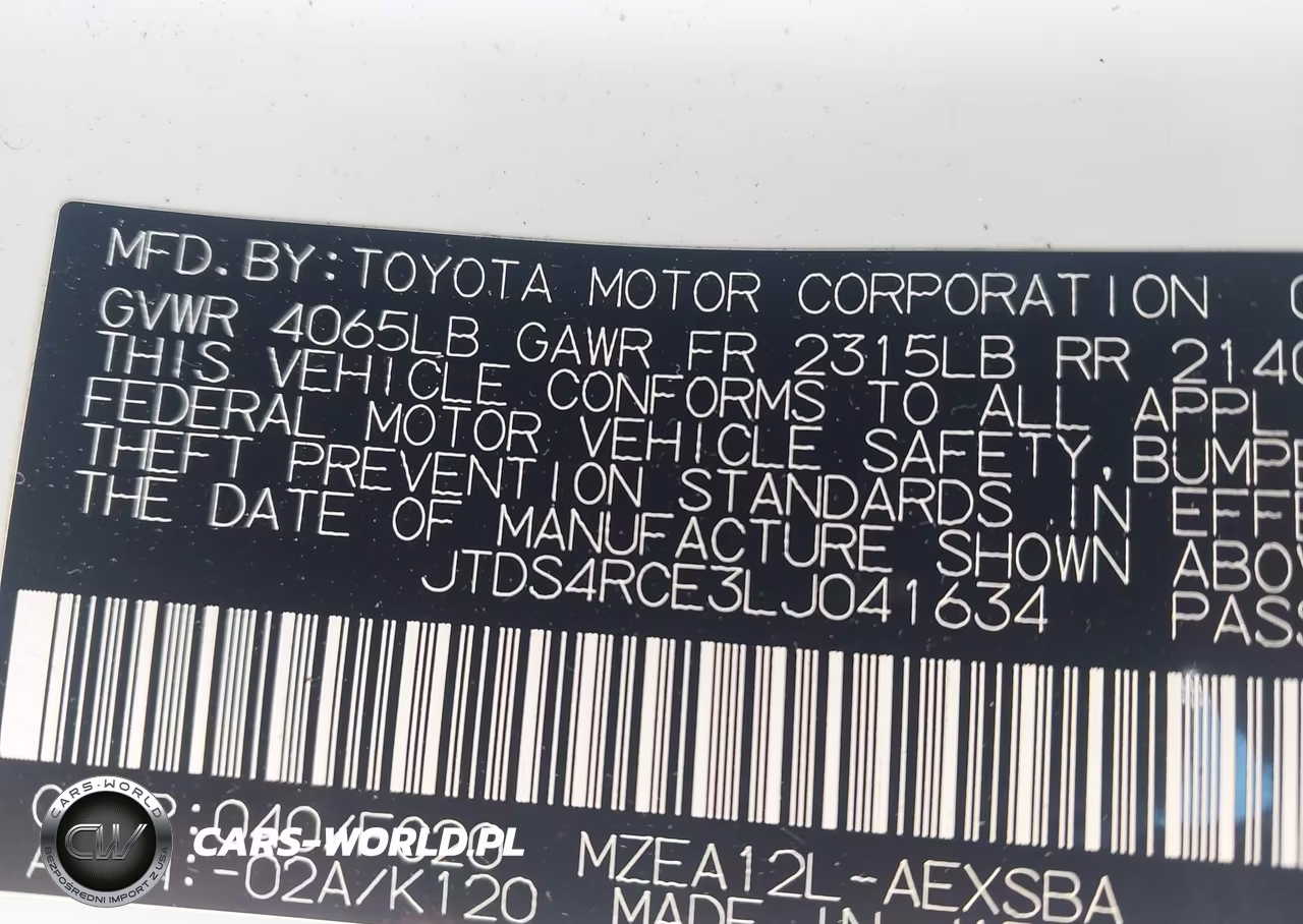 2020 Toyota Corolla Se VIN:JTDS4RCE3LJ041634 - 9