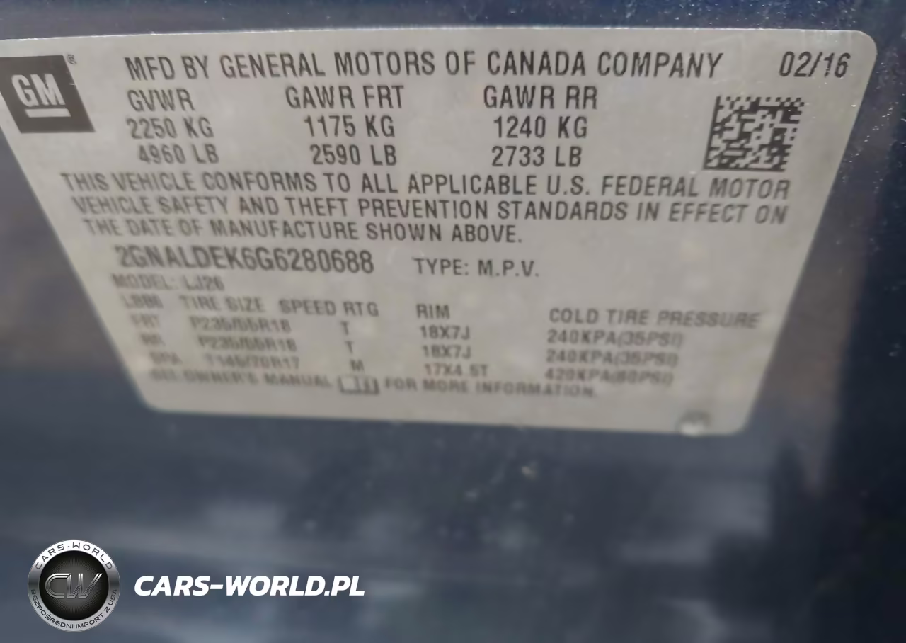 2016 Chevrolet Equinox Ltz VIN:2GNALDEK6G6280688 - 9