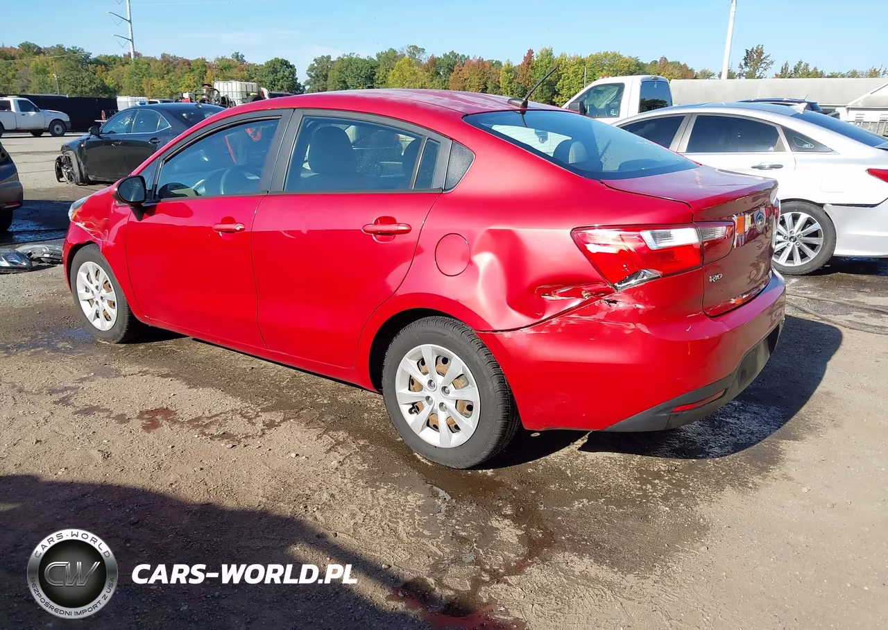 2013 Kia Rio Lx VIN:KNADM4A32D6183813 - 3