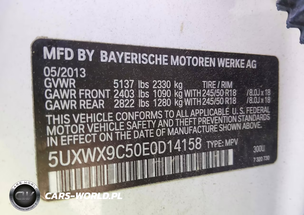 2014 BMW X3 xDrive28I VIN:5UXWX9C50E0D14158 - 9