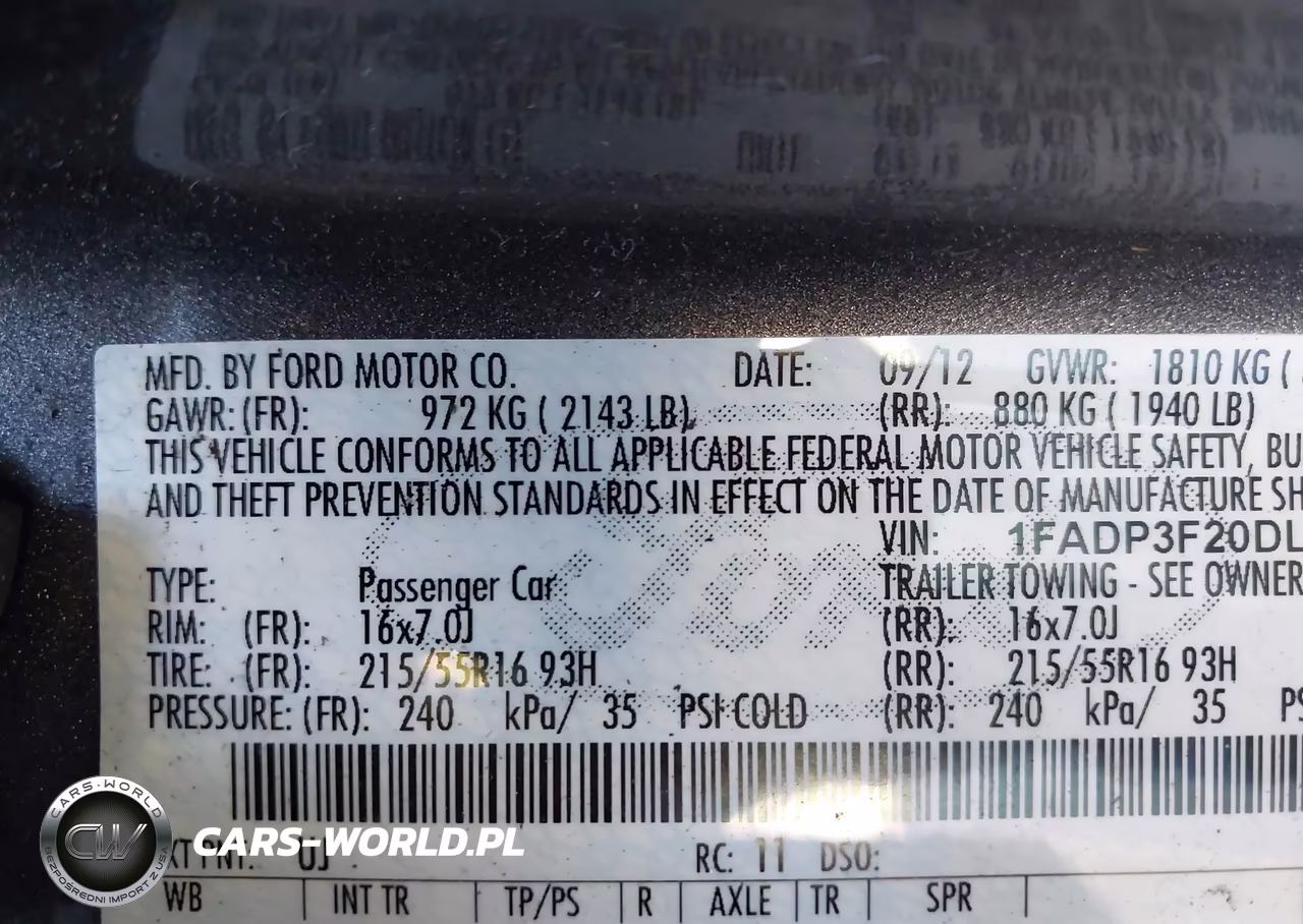 2013 Ford Focus Se VIN:1FADP3F20DL135481 - 9