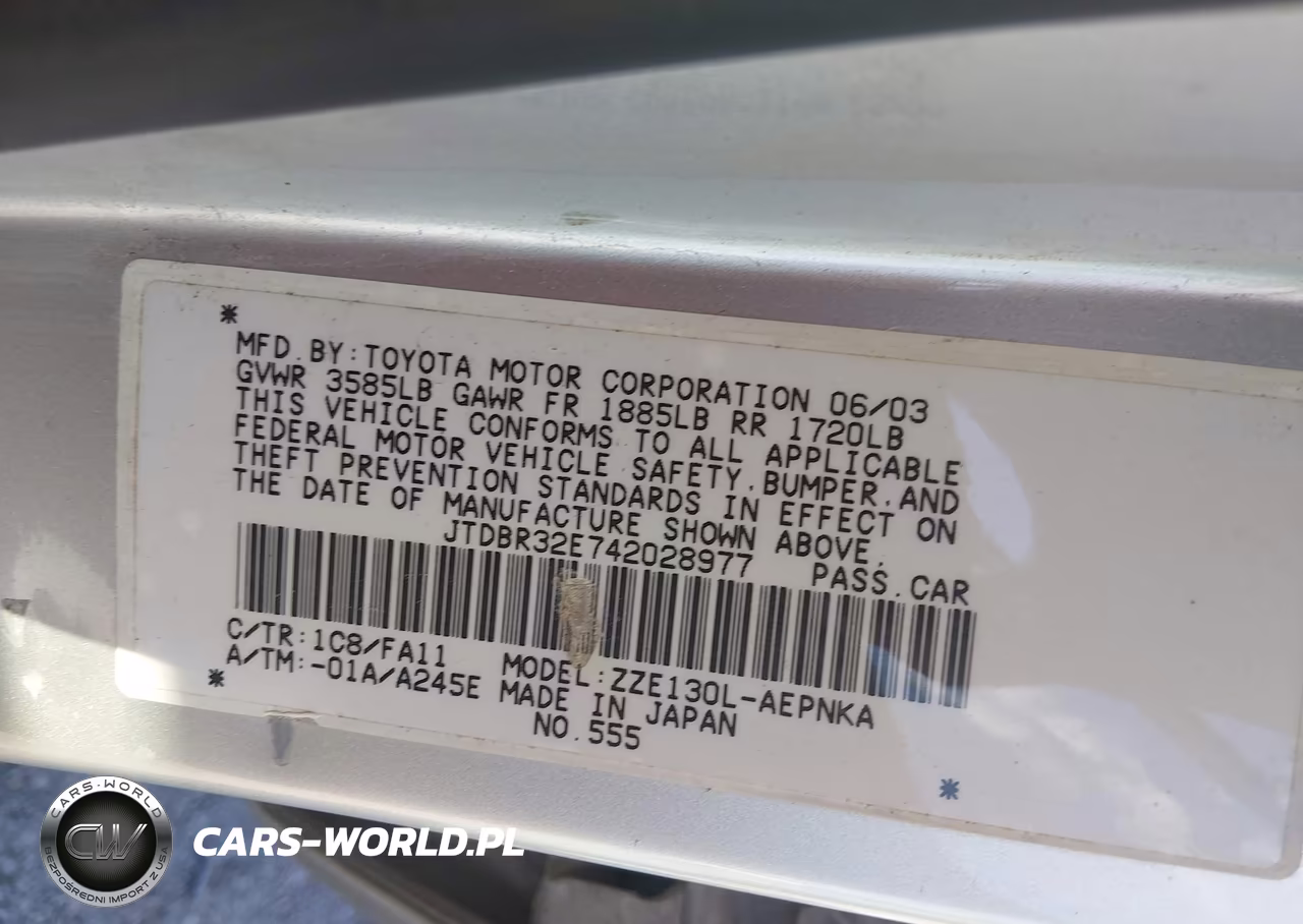 2004 Toyota Corolla Le VIN:JTDBR32E742028977 - 9