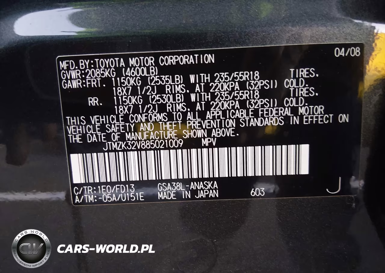 2008 Toyota Rav4 Sport V6 VIN:JTMZK32V885021009 - 20