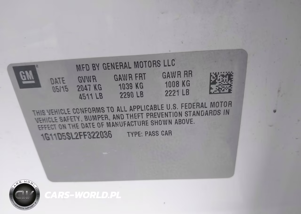 2015 Chevrolet Malibu 2Lt VIN:1G11D5SL2FF322036 - 9