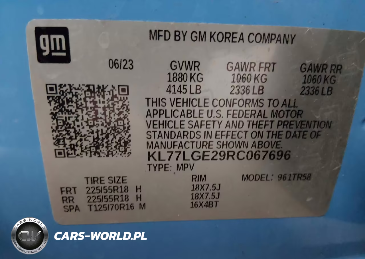 2024 Chevrolet Trax Fwd 1Rs VIN:KL77LGE29RC067696 - 9