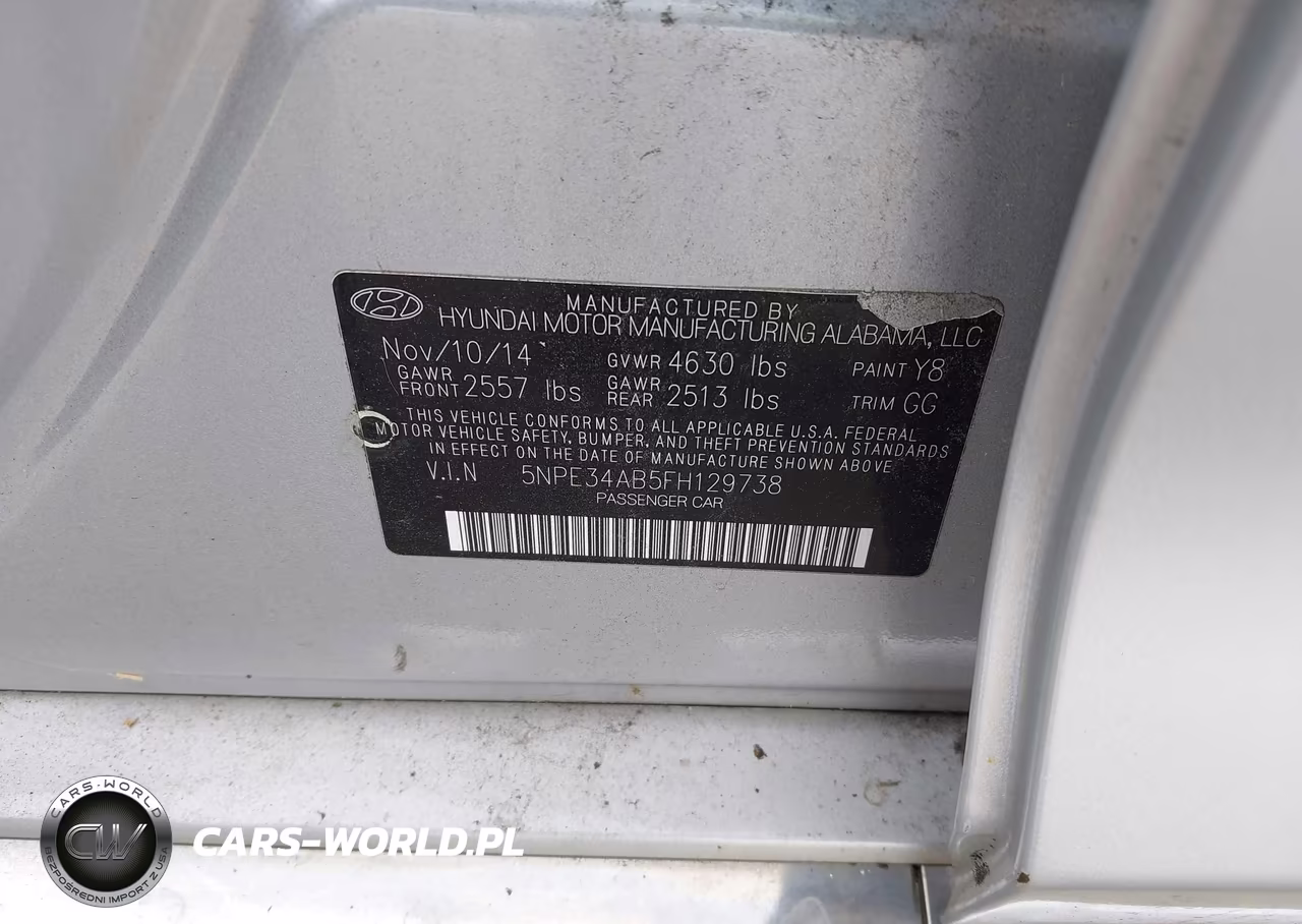 2015 Hyundai Sonata Limited 2.0T VIN:5NPE34AB5FH129738 - 9