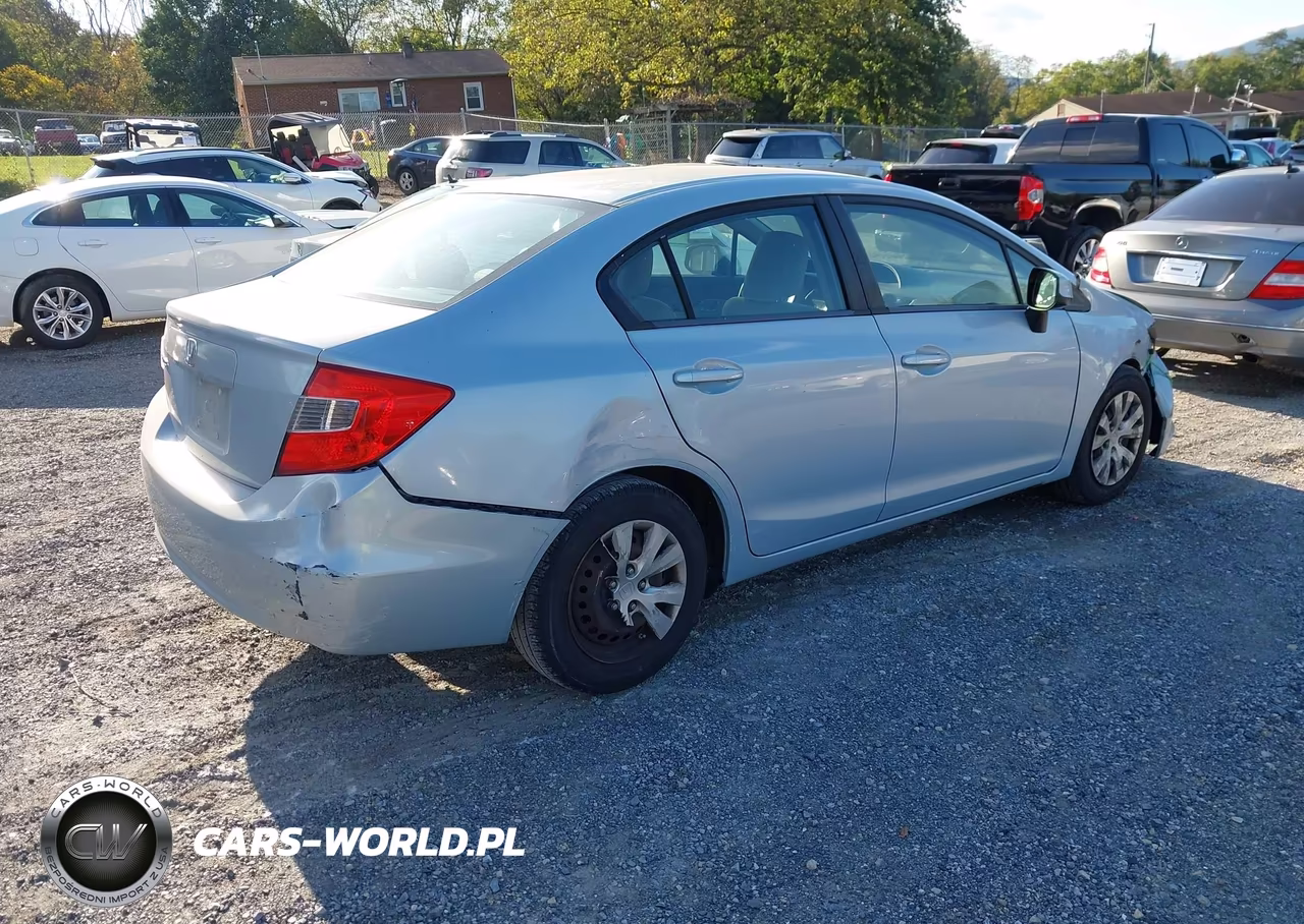 2012 Honda Civic Lx VIN:19XFB2F56CE082668 - 4