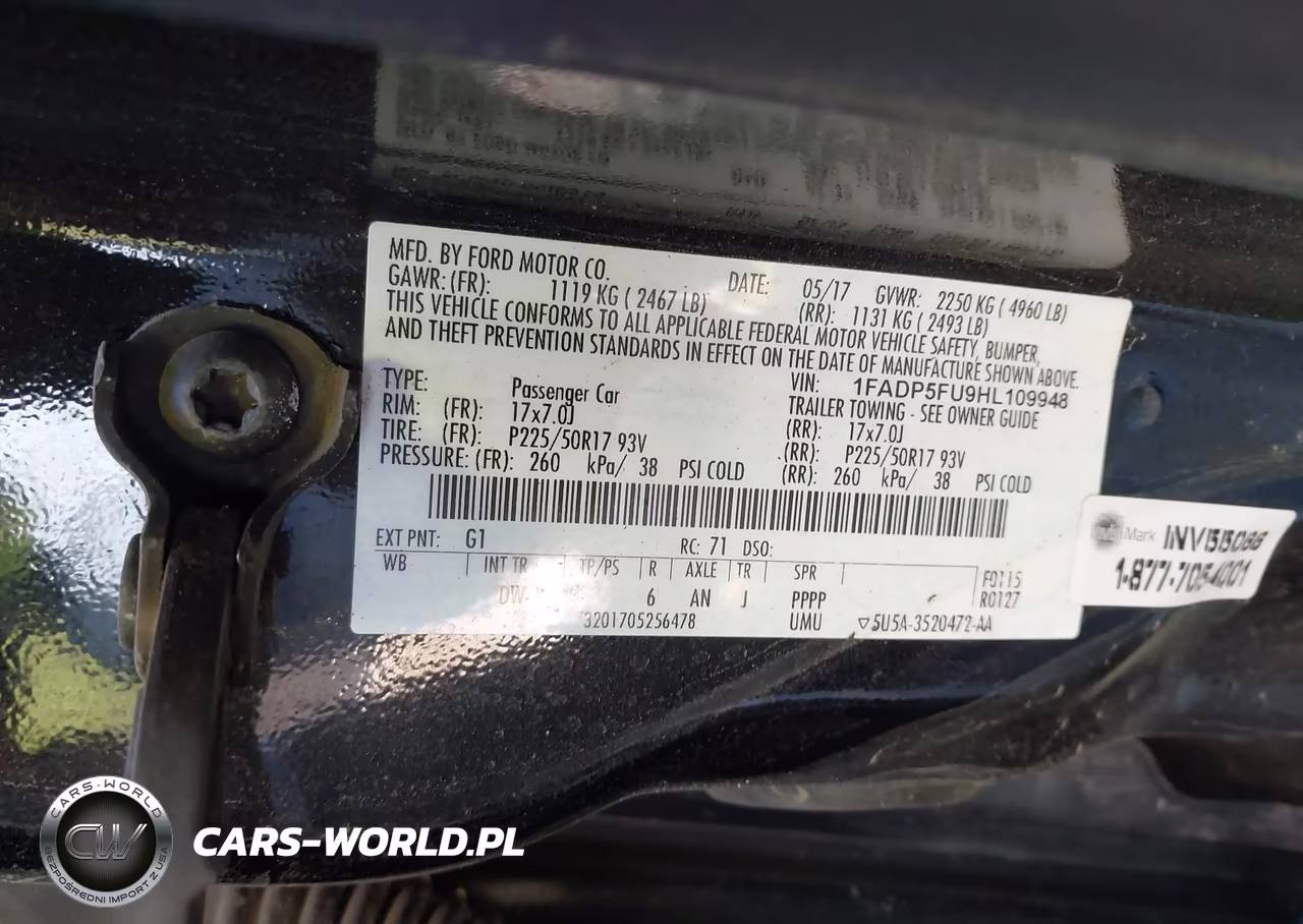 2017 Ford C-Max Energi Titanium VIN:1FADP5FU9HL109948 - 9