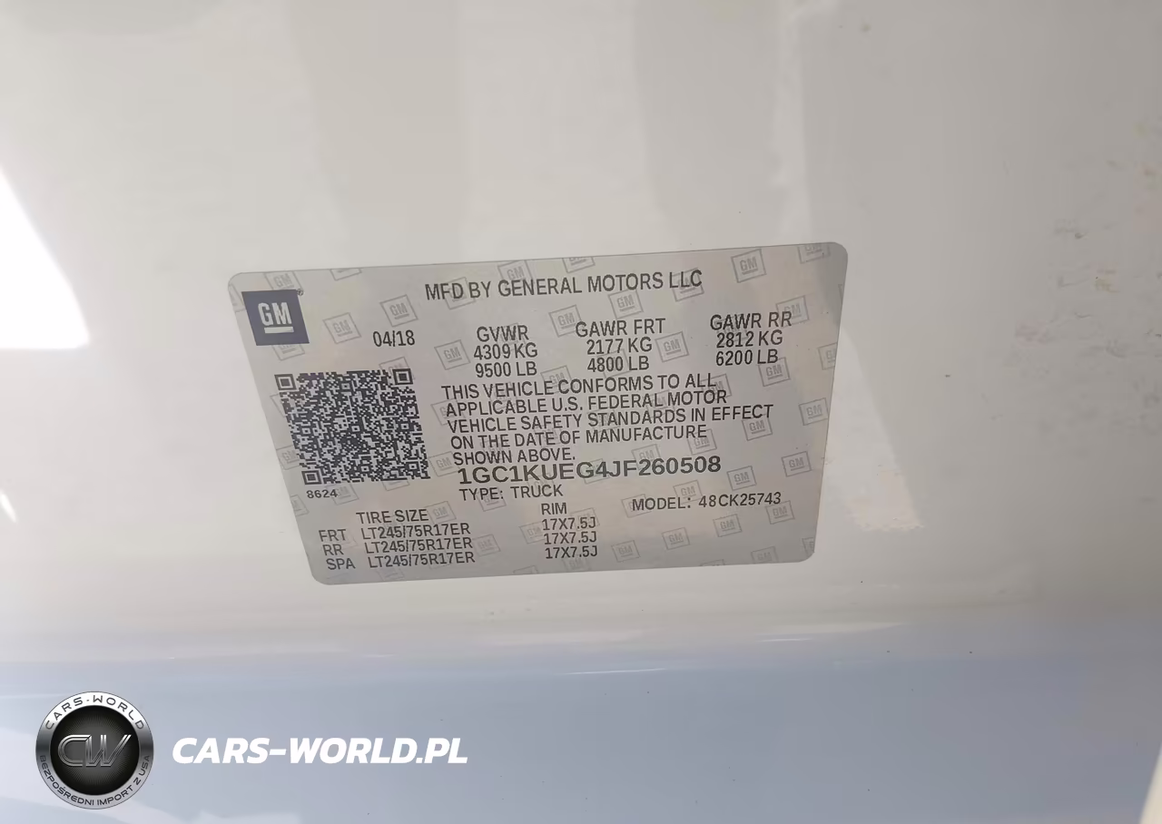 2018 Chevrolet Silverado 2500Hd Wt VIN:1GC1KUEG4JF260508 - 9