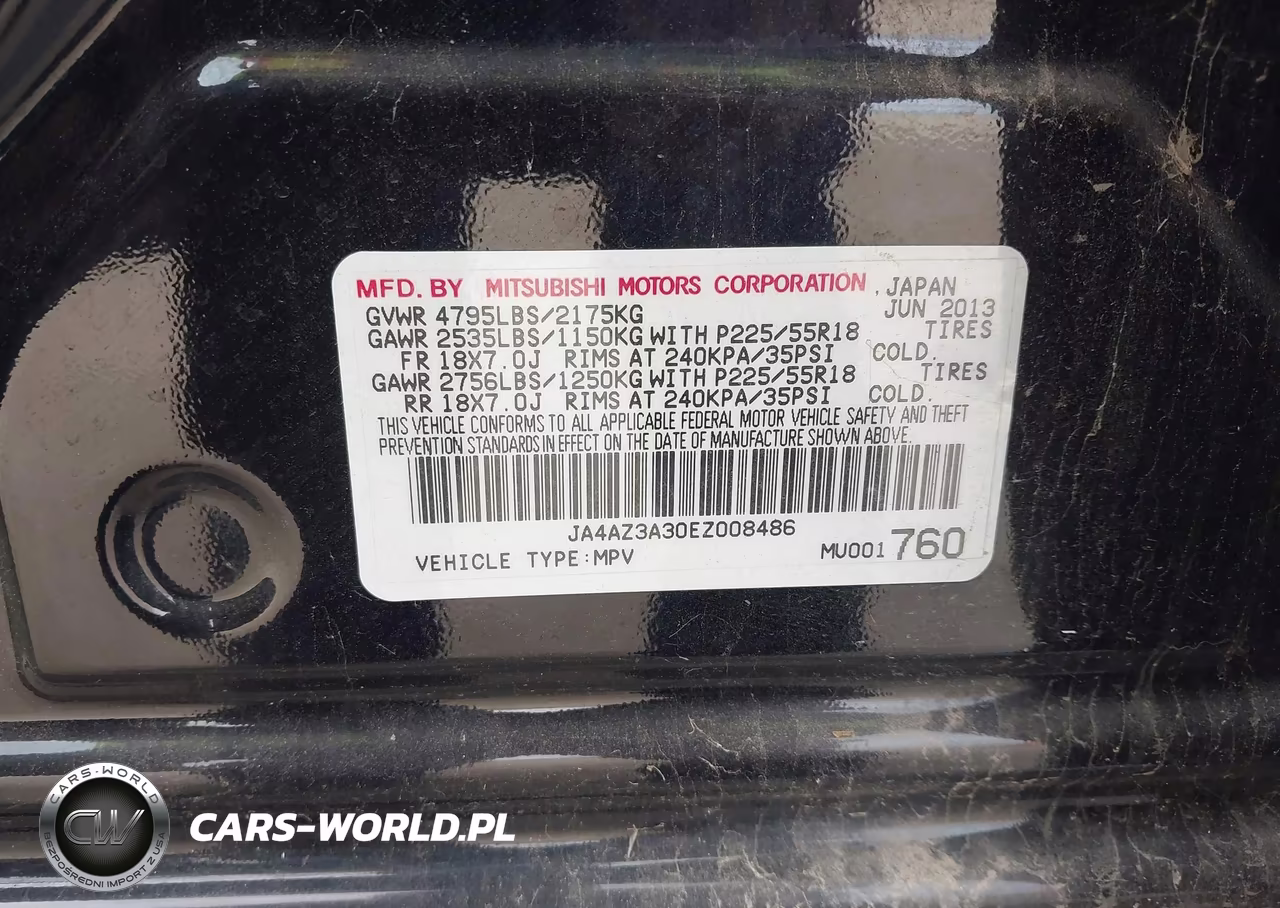 2014 Mitsubishi Outlander Se VIN:JA4AZ3A30EZ008486 - 9