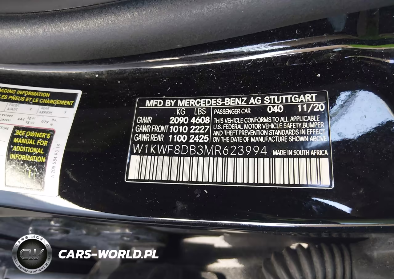 2021 Mercedes-Benz C 300 Sedan VIN:W1KWF8DB3MR623994 - 8