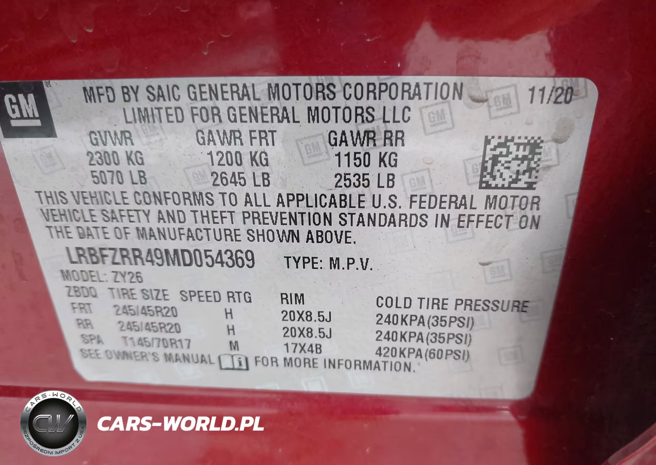 2021 Buick Envision Fwd Avenir VIN:LRBFZRR49MD054369 - 9