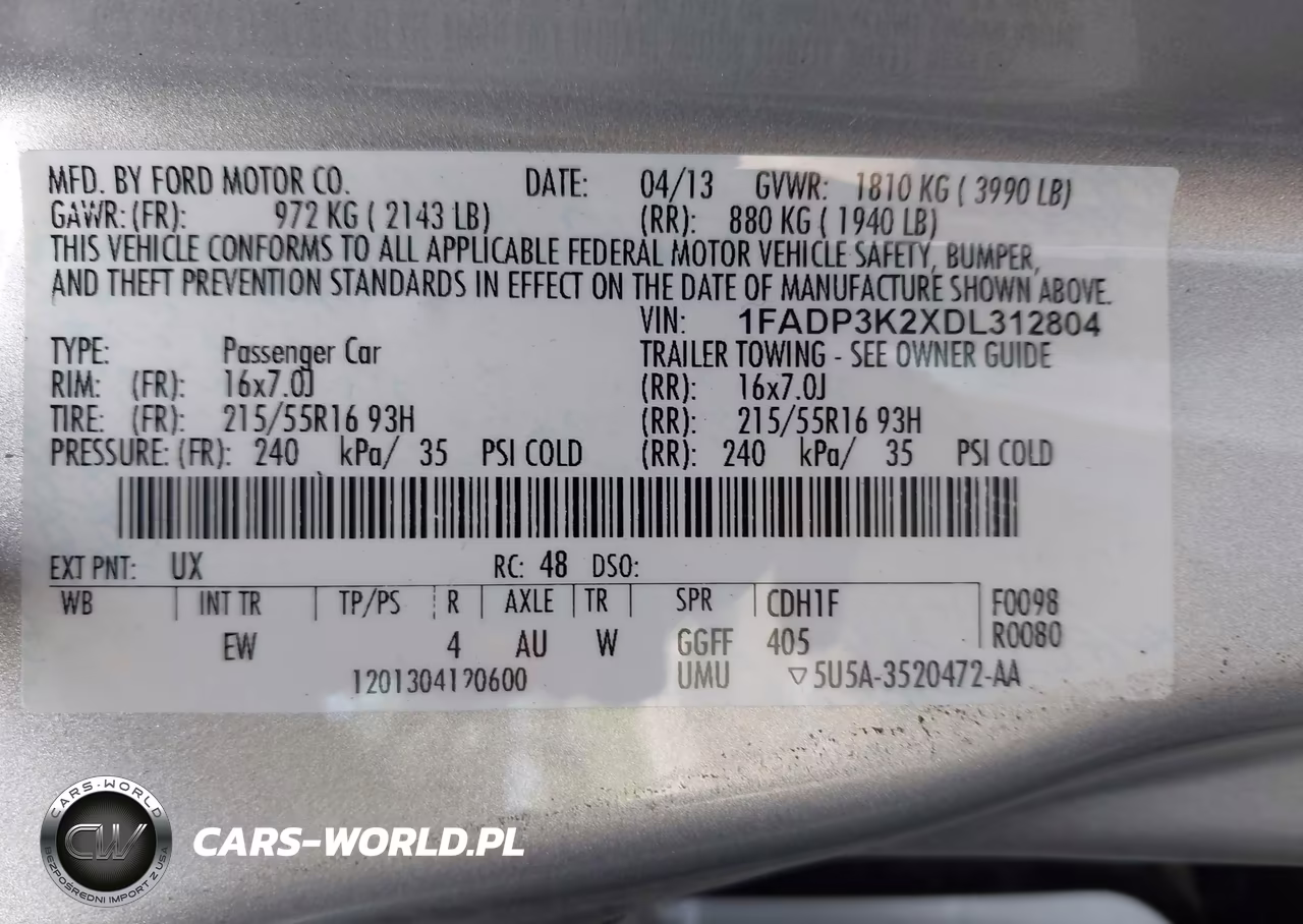 2013 Ford Focus Se VIN:1FADP3K2XDL312804 - 9