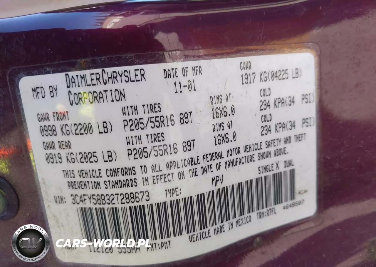 2002 Chrysler Pt Cruiser Touring VIN:3C4FY58B32T288673 - 9