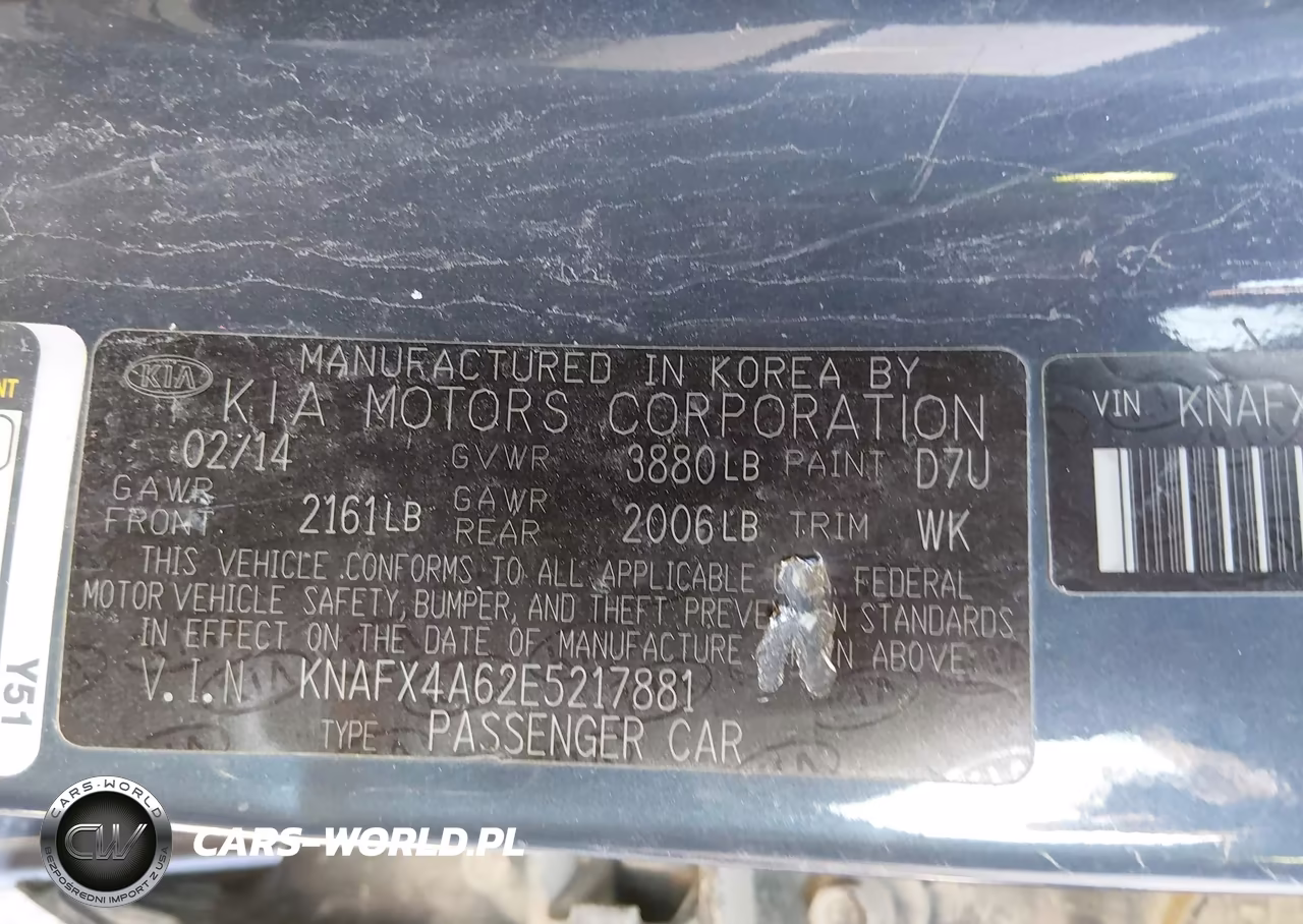 2014 Kia Forte Lx VIN:KNAFX4A62E5217881 - 9