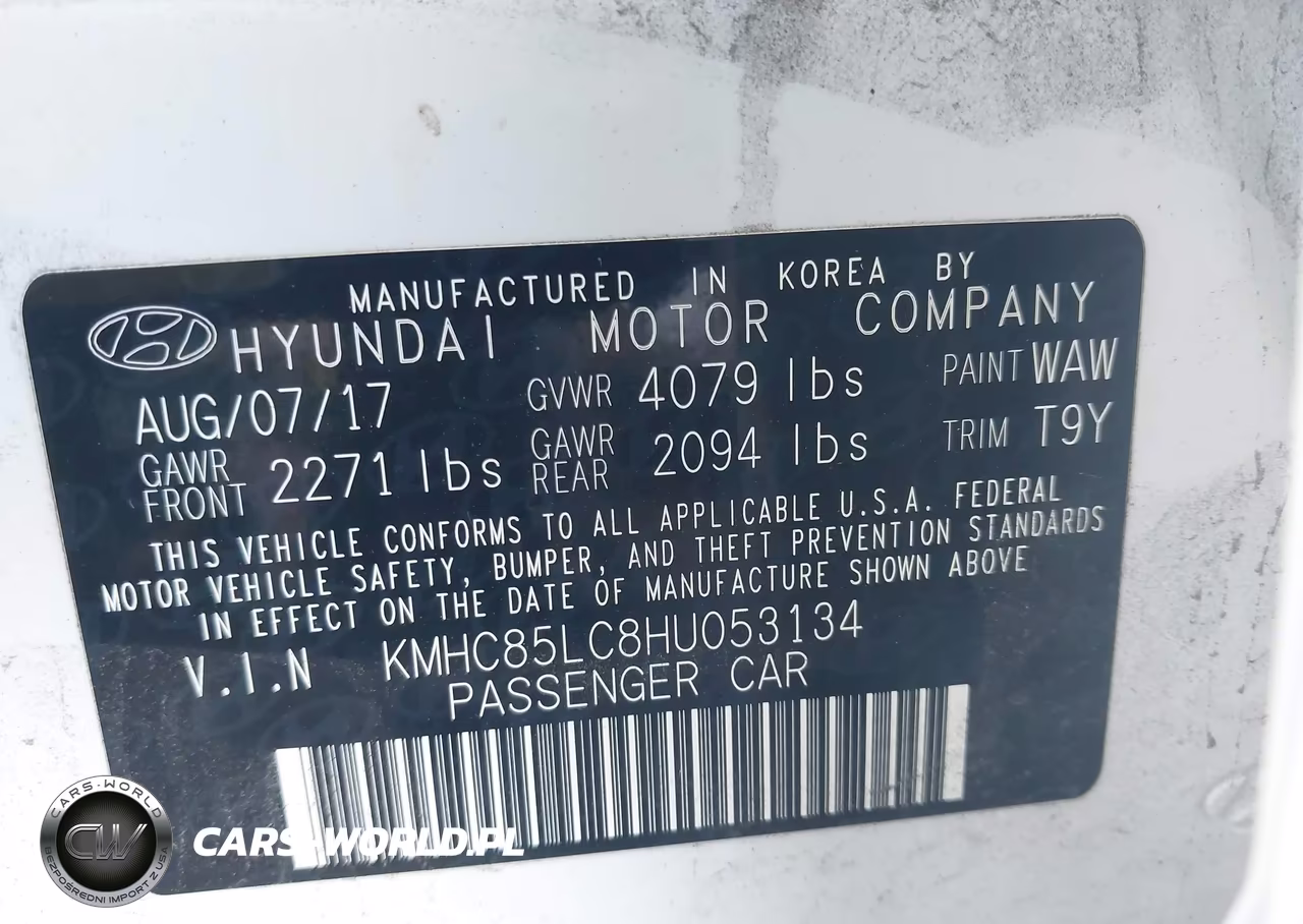 2017 Hyundai Ioniq Hybrid Limited VIN:KMHC85LC8HU053134 - 9