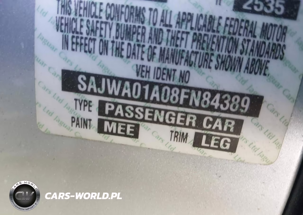 2008 Jaguar S-Type 3.0 V6 VIN:SAJWA01A08FN84389 - 9