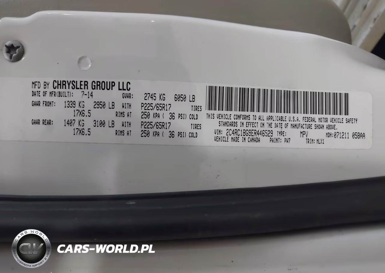 2014 Chrysler Town & Country Touring VIN:2C4RC1BG9ER446529 - 9