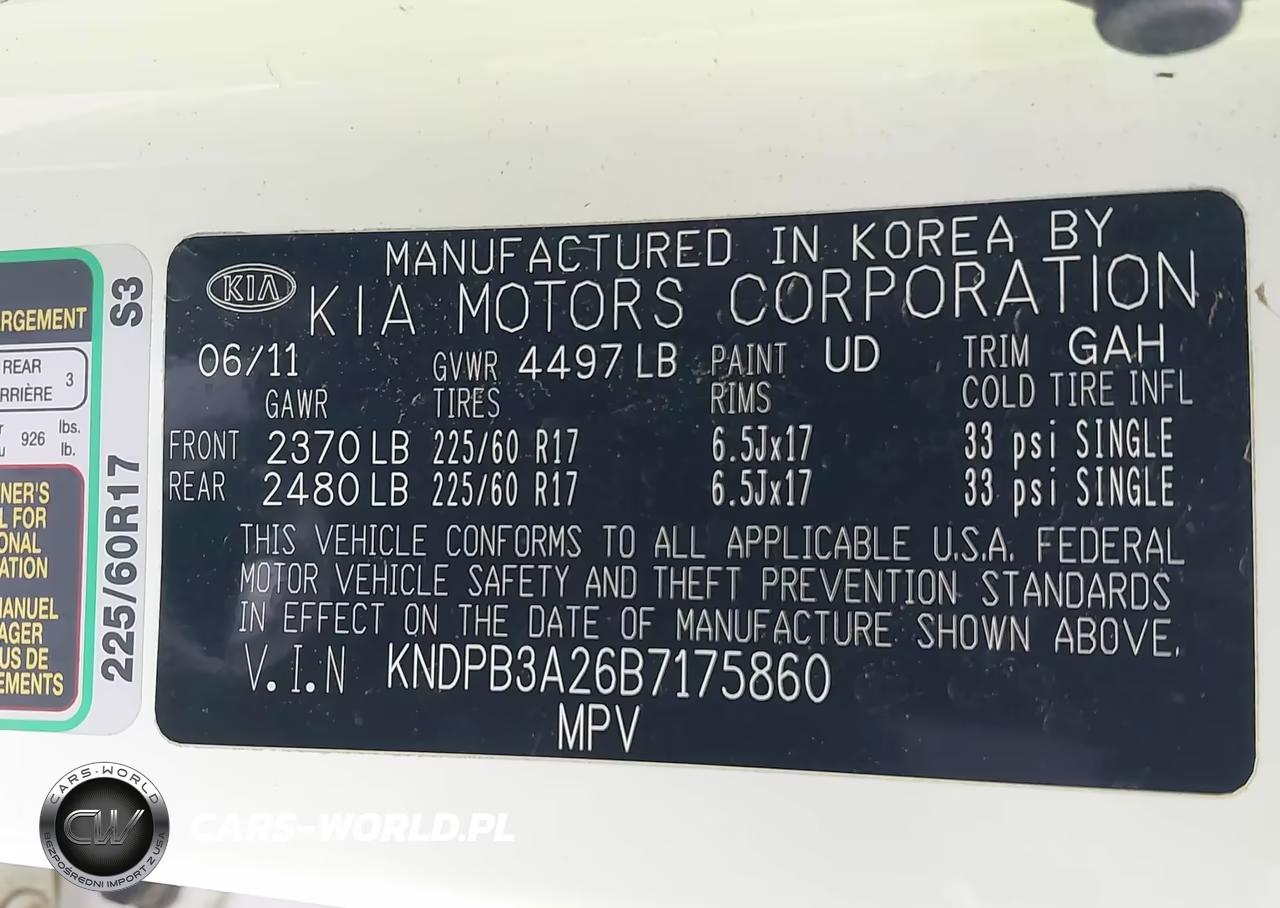 2011 Kia Sportage Lx VIN:KNDPB3A26B7175860 - 9