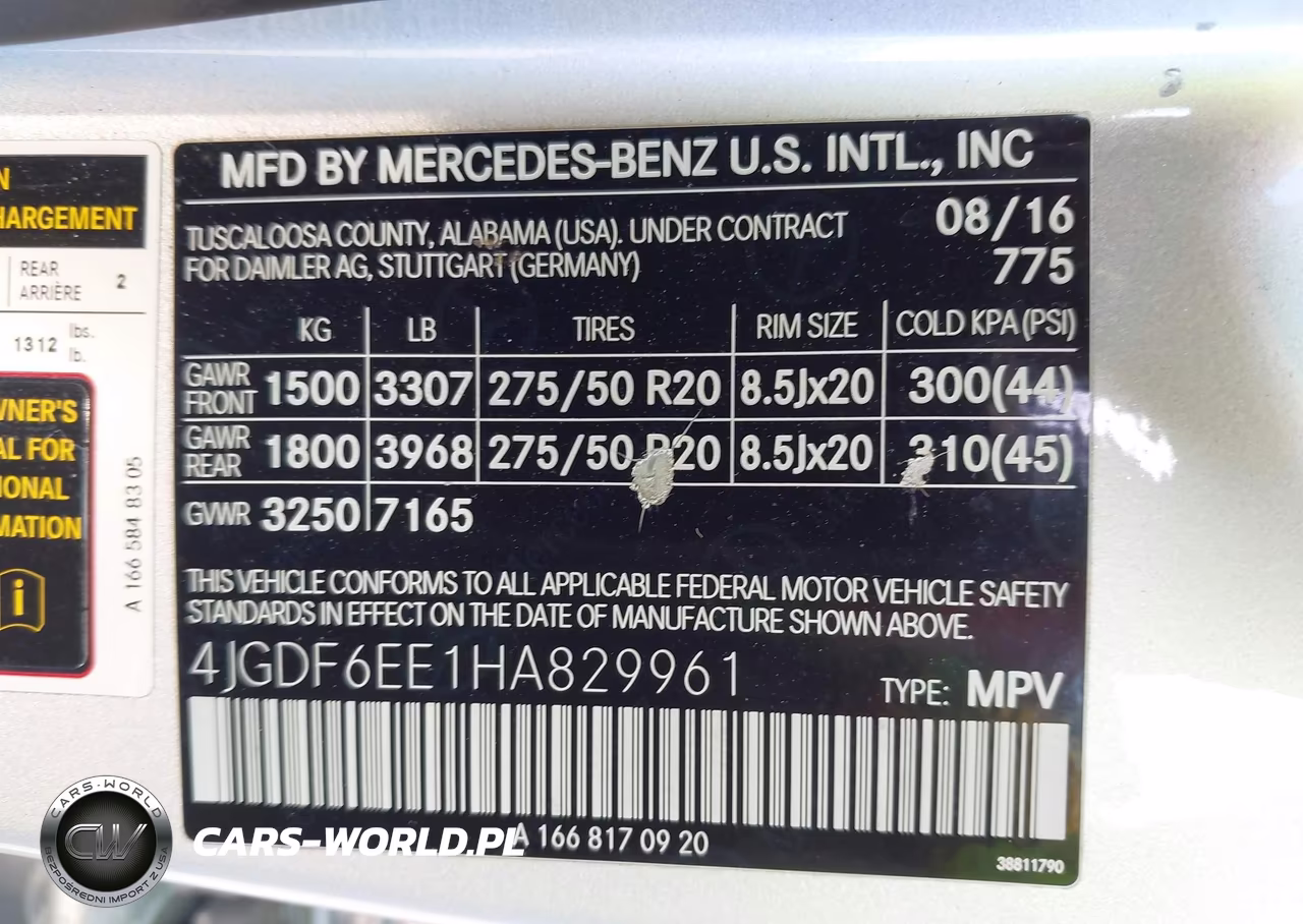 2017 Mercedes-Benz Gls 450 4Matic VIN:4JGDF6EE1HA829961 - 9