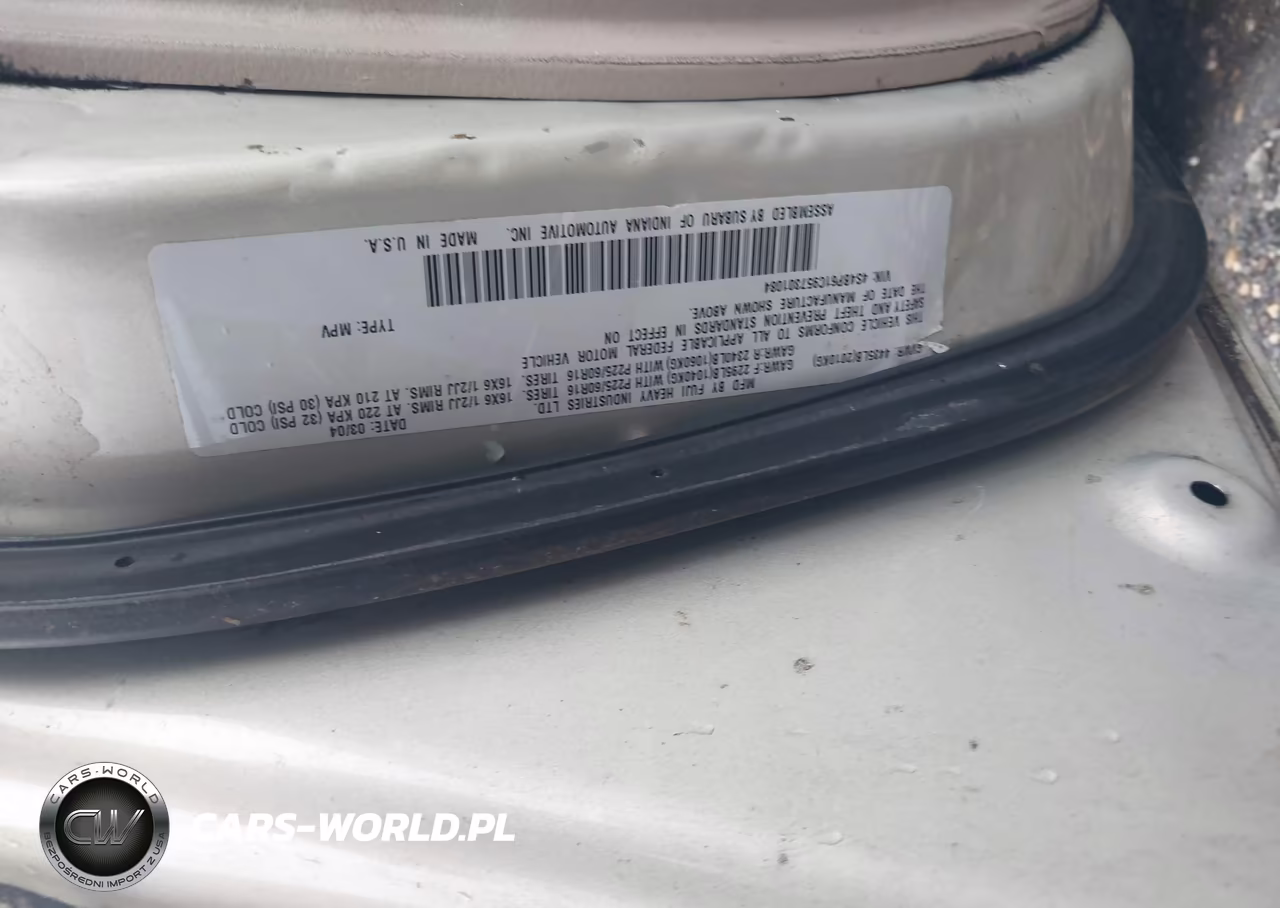 2005 Subaru Outback 2.5I VIN:4S4BP61C957301084 - 9