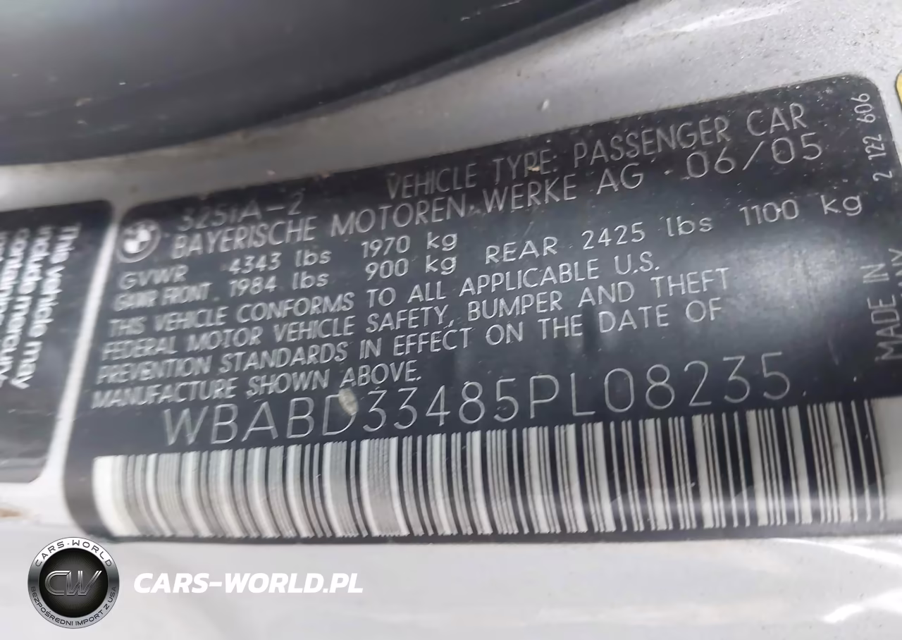 2005 BMW 325Ci VIN:WBABD33485PL08235 - 9