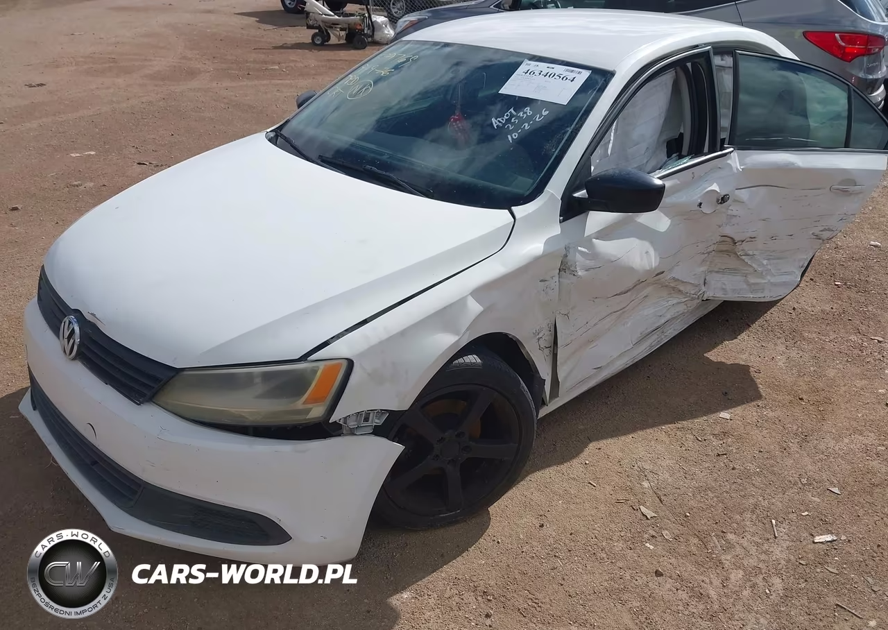 2012 Volkswagen Jetta 2.0L S VIN:3VW2K7AJ0CM371919 - 2
