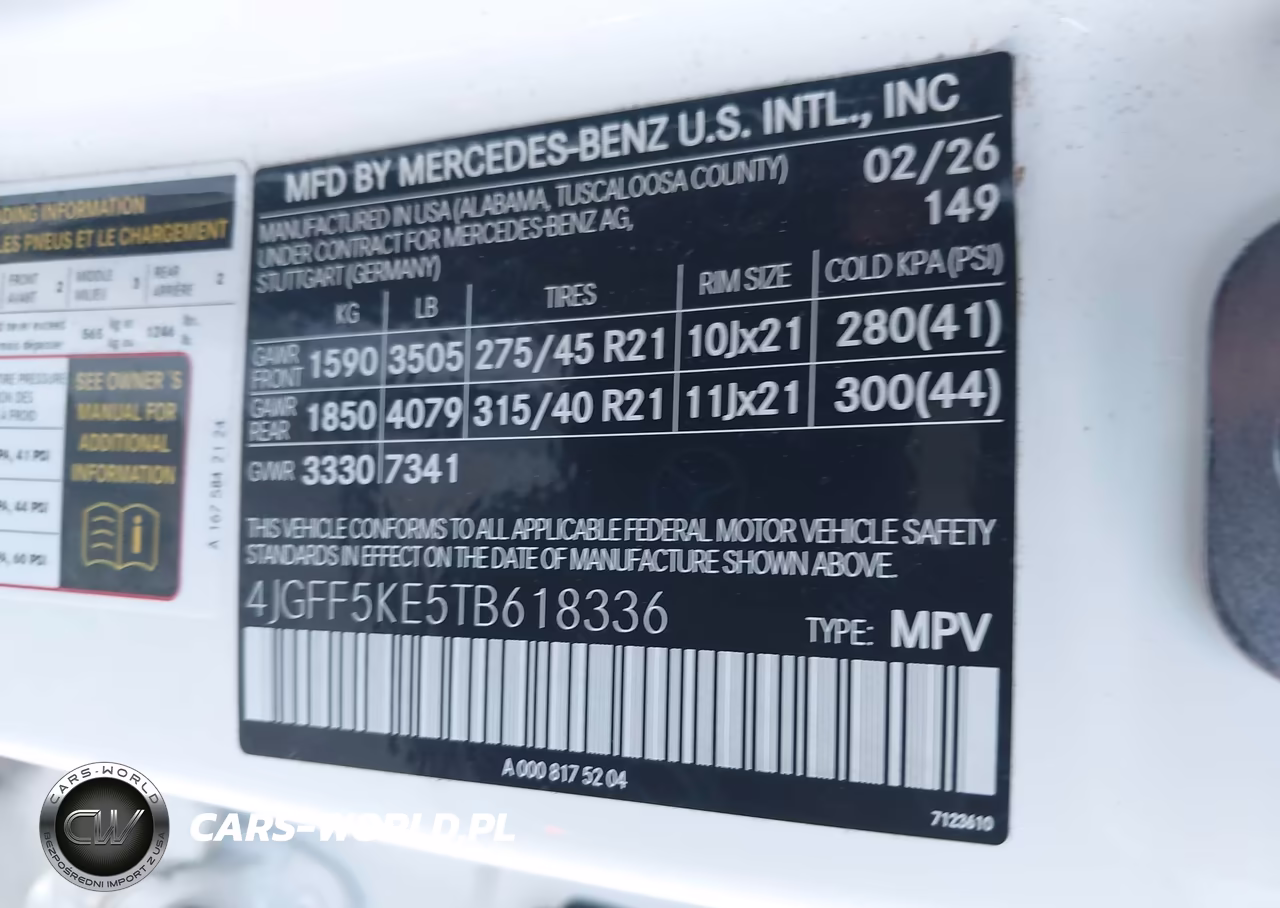 2026 Mercedes-Benz Gls 450 4Matic VIN:4JGFF5KE5TB618336 - 9