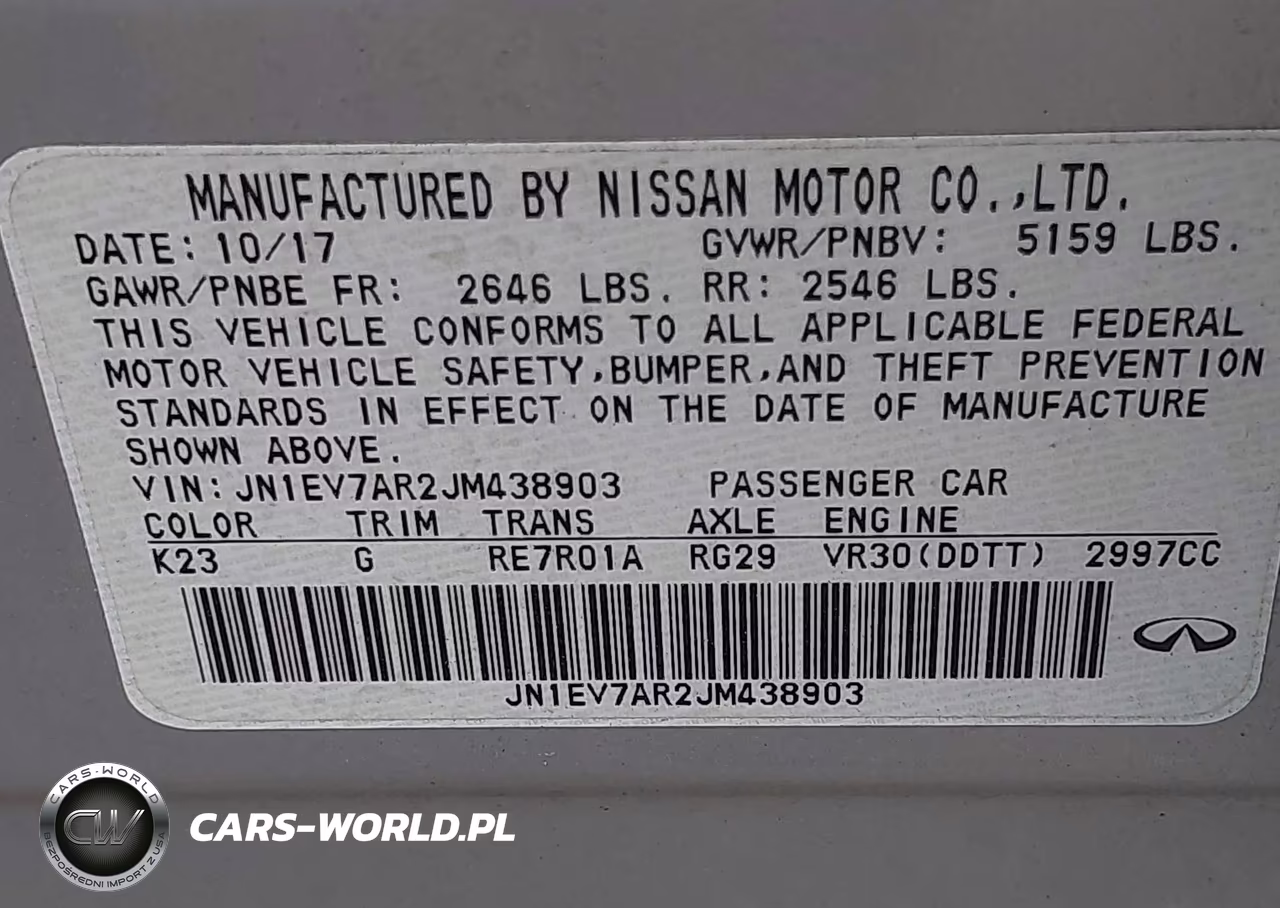 2018 Infiniti Q50 3.0T Luxe VIN:JN1EV7AR2JM438903 - 9
