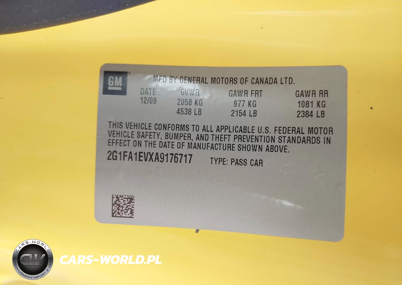 2010 Chevrolet Camaro 1Ls VIN:2G1FA1EVXA9176717 - 9