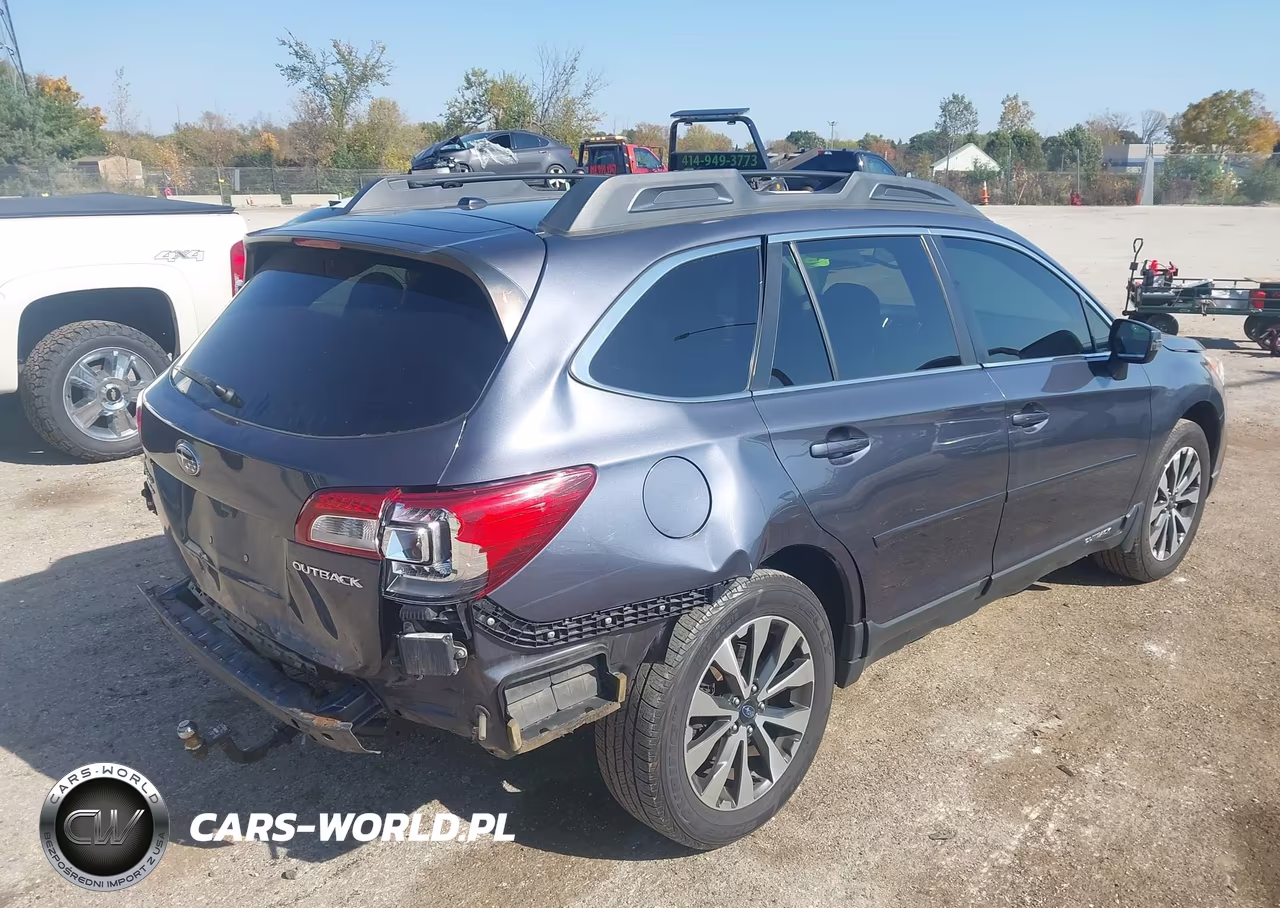 2015 Subaru Outback 2.5I Limited VIN:4S4BSBNC9F3346844 - 4