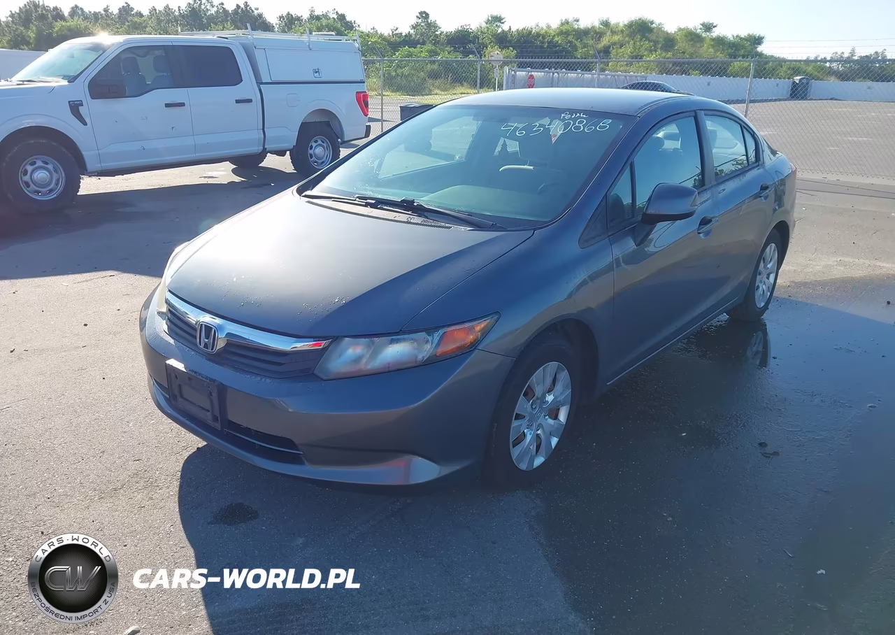 2012 Honda Civic Lx VIN:19XFB2F53CE074804 - 2