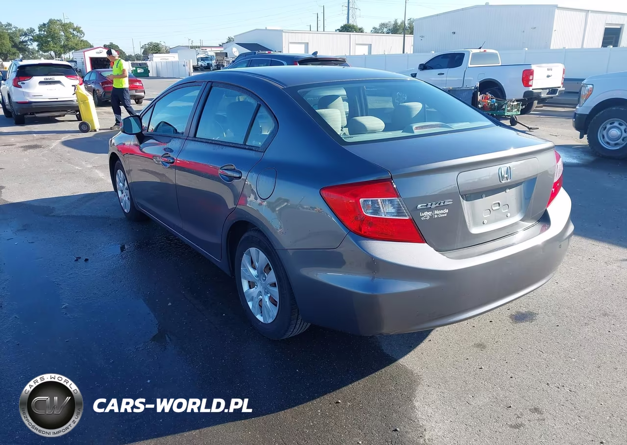 2012 Honda Civic Lx VIN:19XFB2F53CE074804 - 3