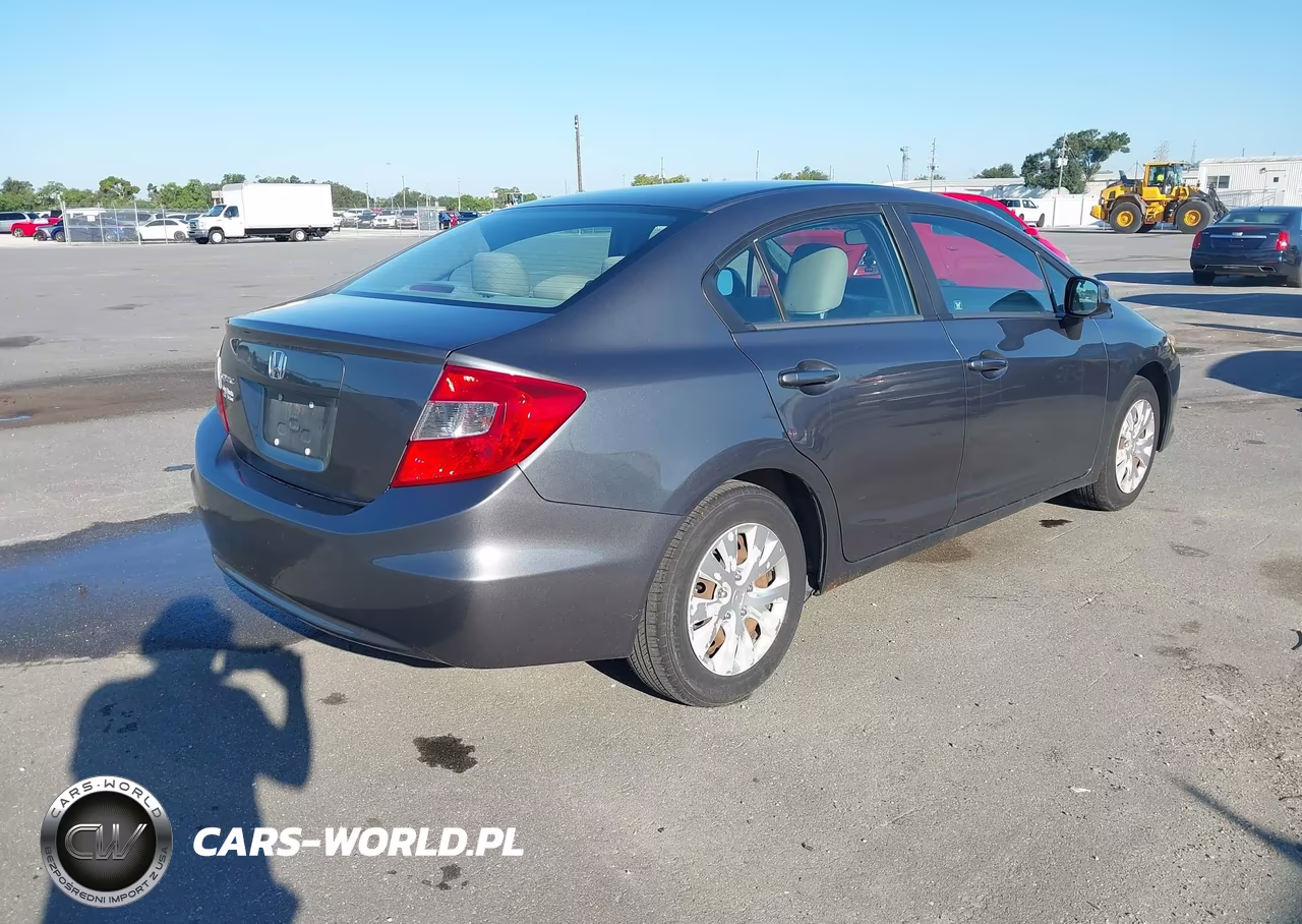 2012 Honda Civic Lx VIN:19XFB2F53CE074804 - 4